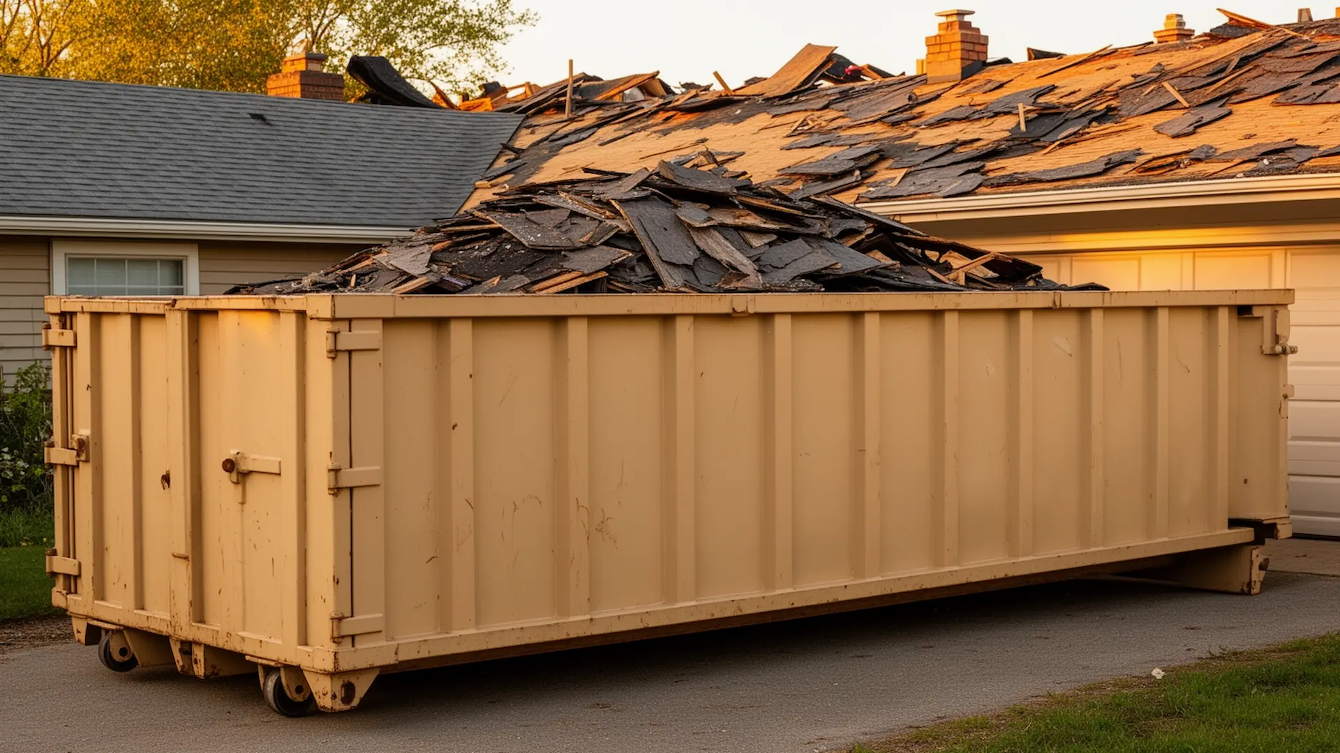 Roll-off dumpster from Casper & Springer Dumpster Rental & Hauling in Newark, NJ
